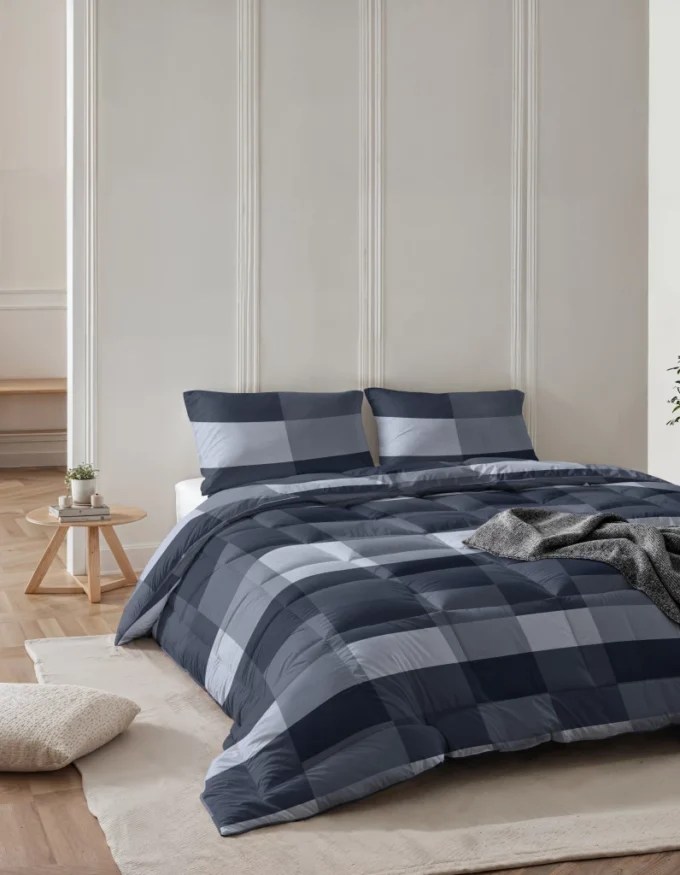 All in one dekbed blauw