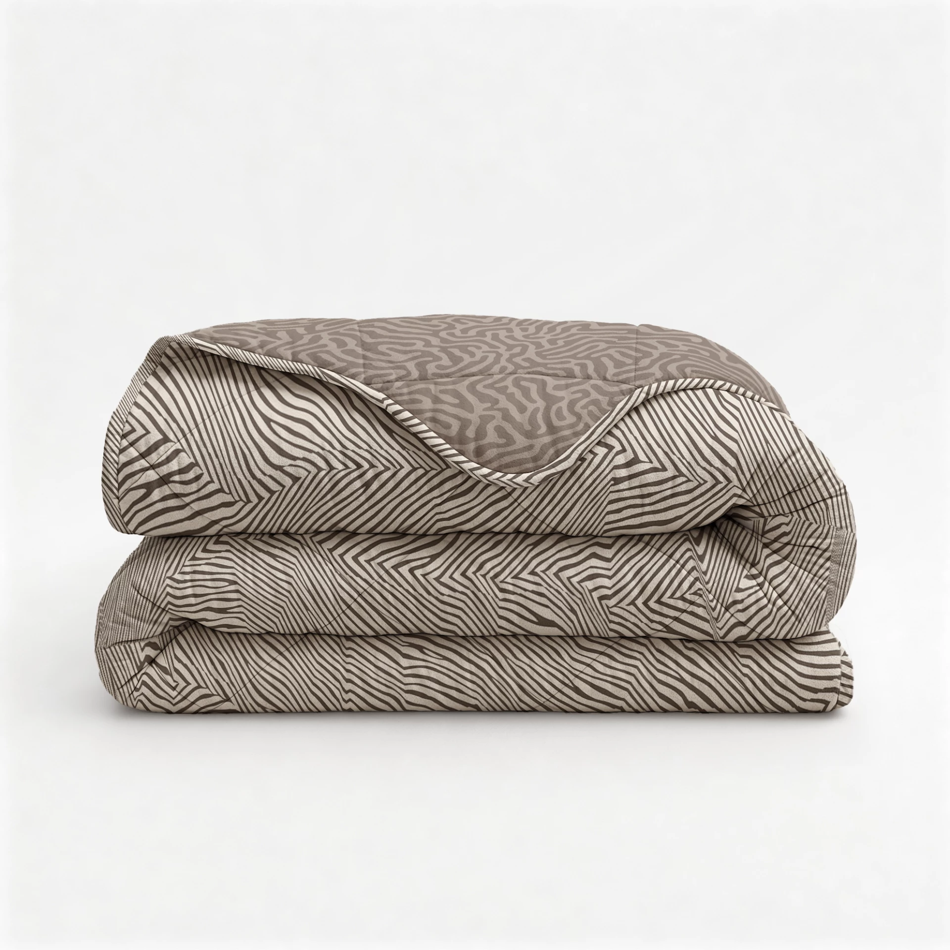 Easy dekbed - Taupe met kussensloop